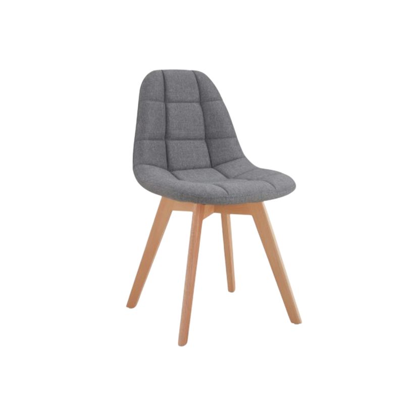 GENERICO - Silla Comedor Capitone Lino - Gris
