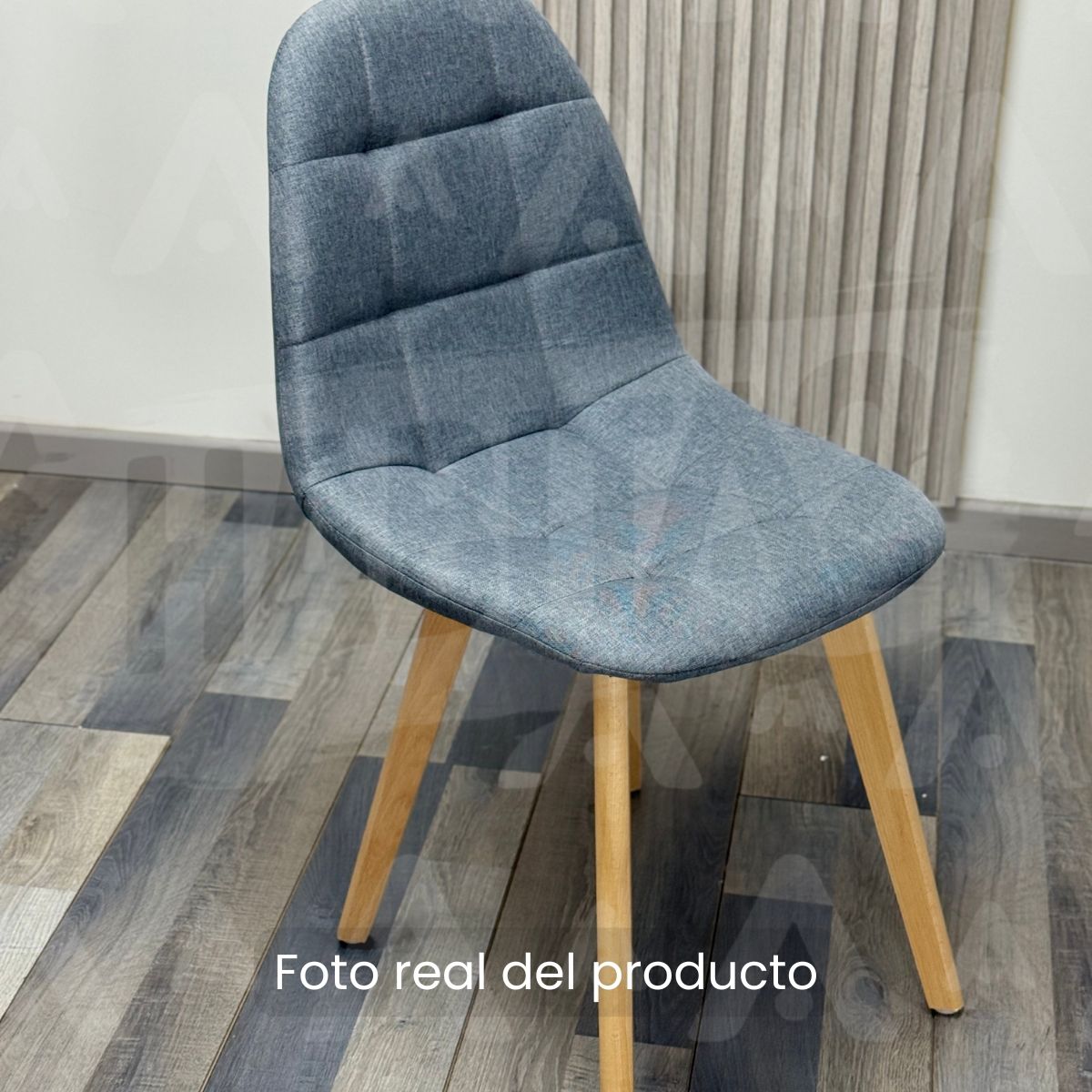 GENERICO - Silla Comedor Capitone Lino - Gris