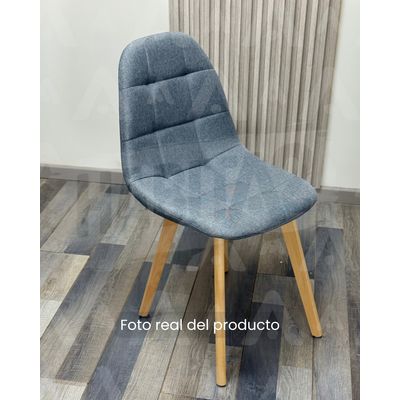Imagen 2 del producto Silla Comedor Capitone Lino - Gris