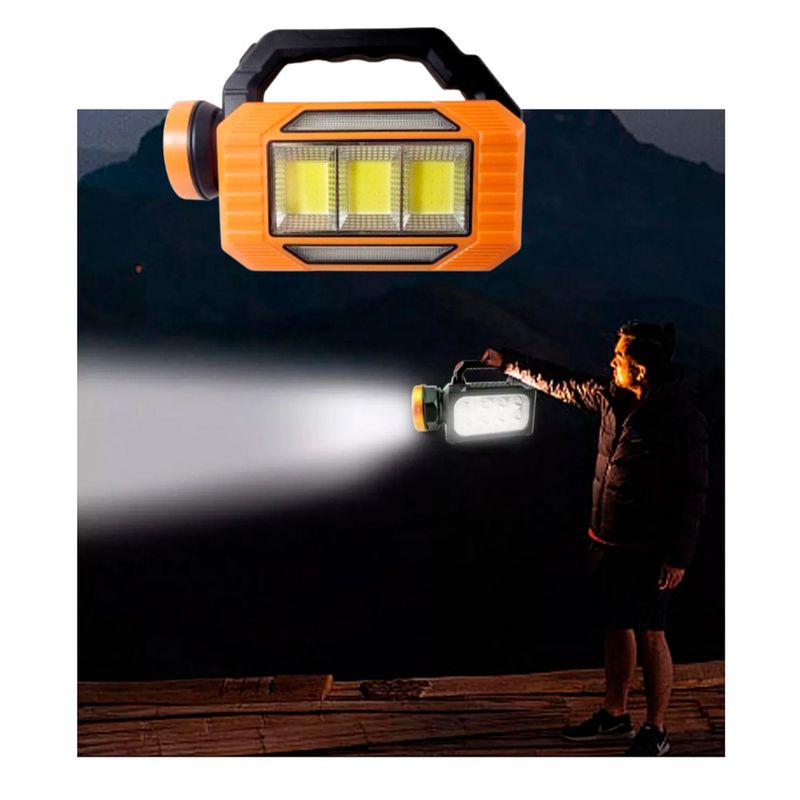 GENERICO - Linterna emergencia solar USB recargable Powerbank