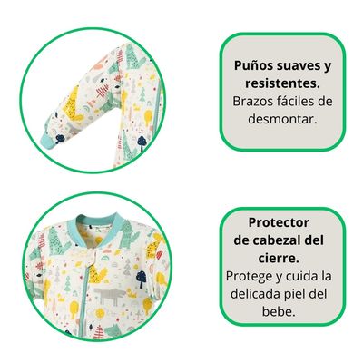 Imagen 2 del producto Saquito De Dormir Bebe Pijama Con Pie Tog 1.5 Saco Dormir