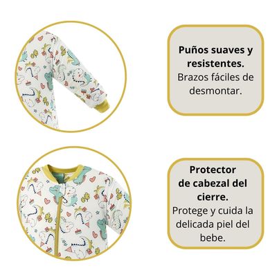 Imagen 2 del producto Saquito De Dormir Bebe Pijama Con Pie Tog 1.5 Saco Dormir