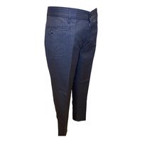 Pantalón de Huaso Tradicional Listado Negro