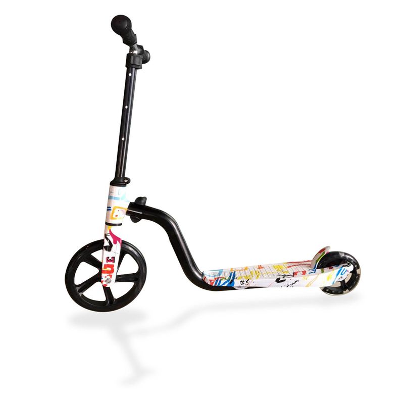 PUNTO STORE - Scooter Aluminio Diseño Blanco 2 Ruedas Iluminación - PS