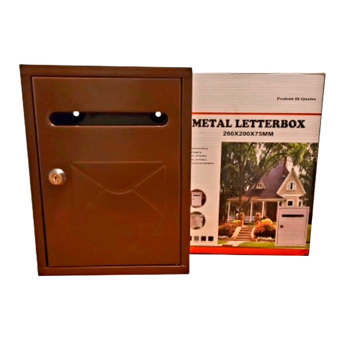 GENERICO - Buzon Cartas Metálico Llaves Seguridad Correspondencia