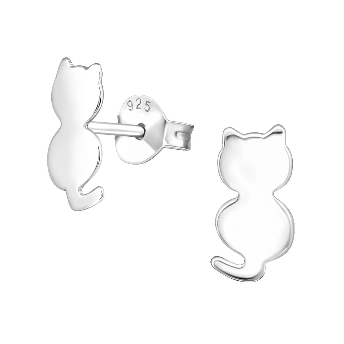 GOIA - Aros Gato para Unisex plata