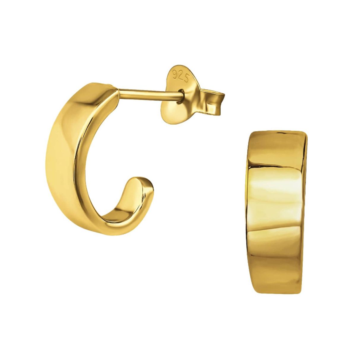 GOIA - Aros Unisex 12 argolla 4x10 mm gold