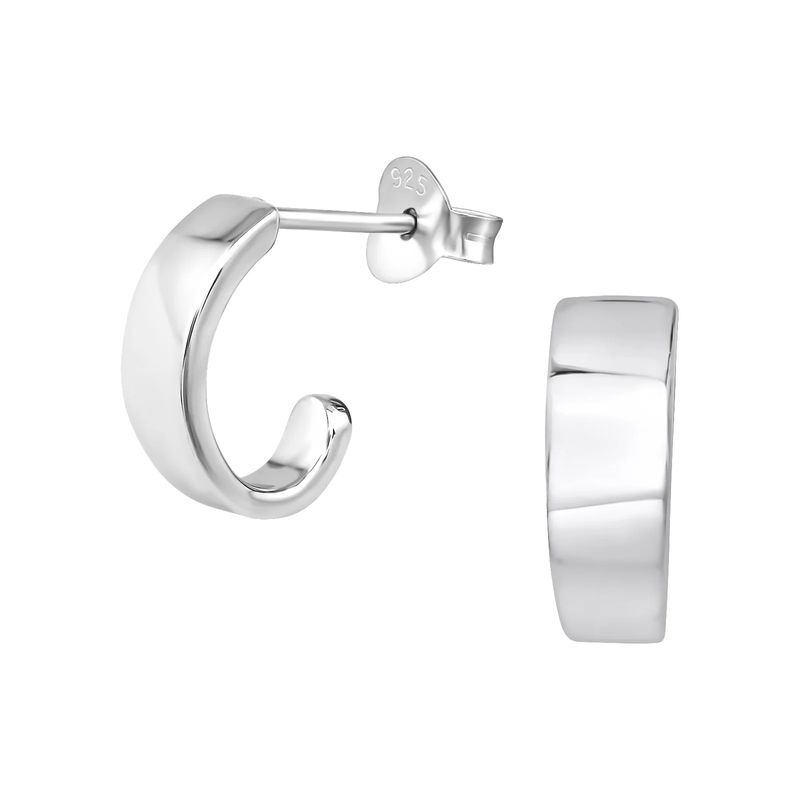 GOIA - Aros Unisex 12 argolla 4x10 mm plata