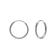 GOIA - Aros Unisex Argolla 14MM Plata
