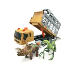PUNTO STORE - Camión Remolque con Luz y Sonido + Dinosaurios - PS