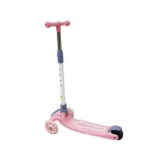 PUNTO STORE - Scooter Plegable Rosado de 3 Ruedas Iluminadas - PS
