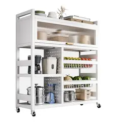 EVERSO - Estante Microondas 4 Niveles Carrito Organizador Rack Cocina