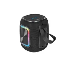 AIWA - Parlante Bluetooth AW-KB61 Negro 12W Con Radio FM y Luz RGB
