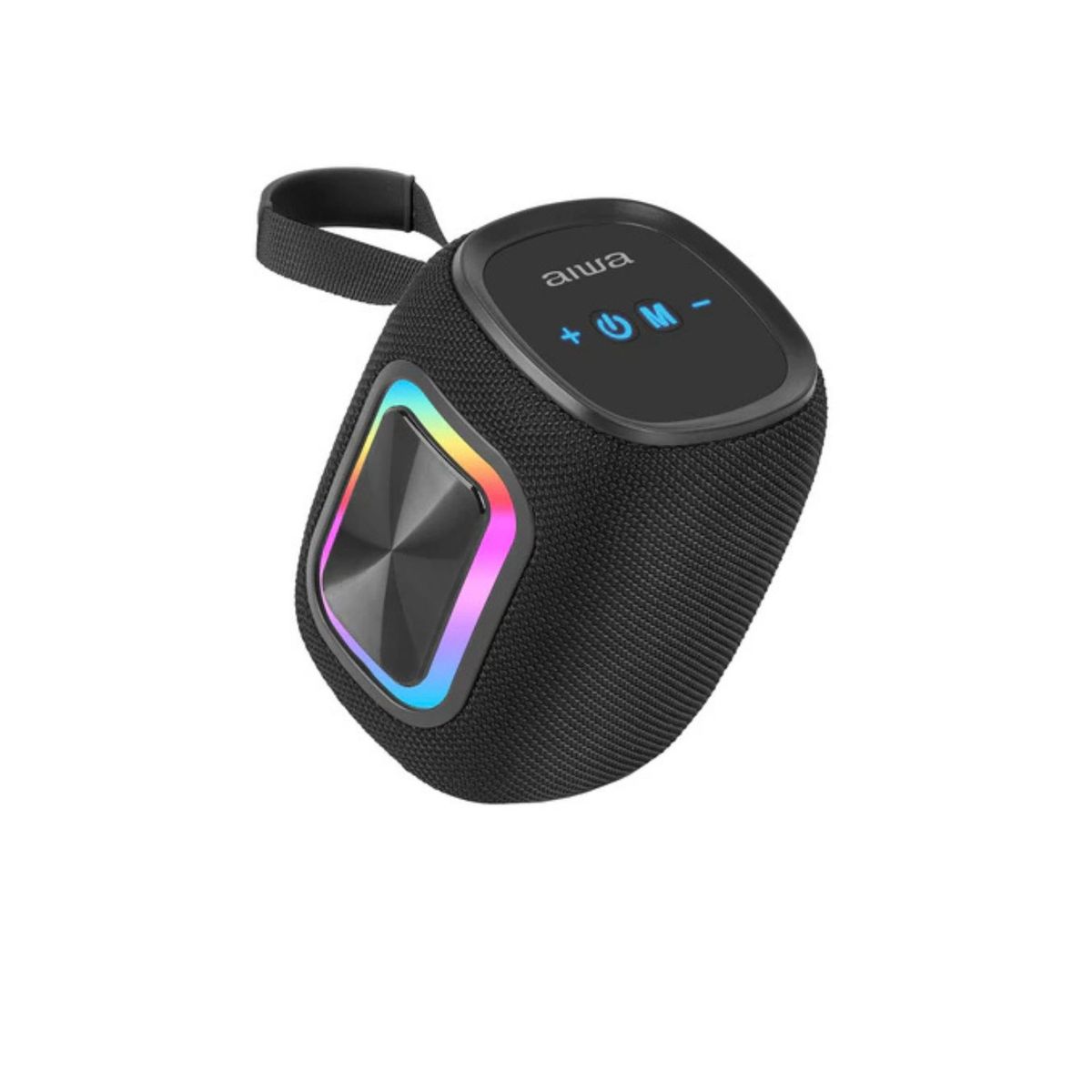 AIWA - Parlante Bluetooth AIWA AW-KB61 Negro 12W Con Radio FM y Luz RGB