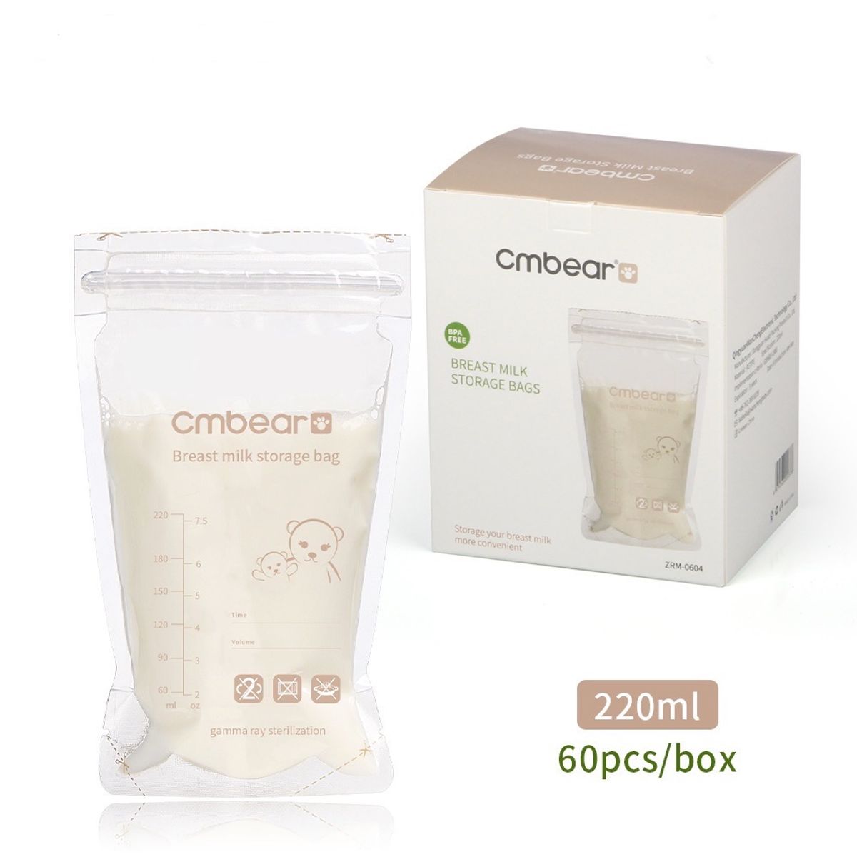 GENERICO - Bolsas de Almacenamiento de Leche Cmbear 60u