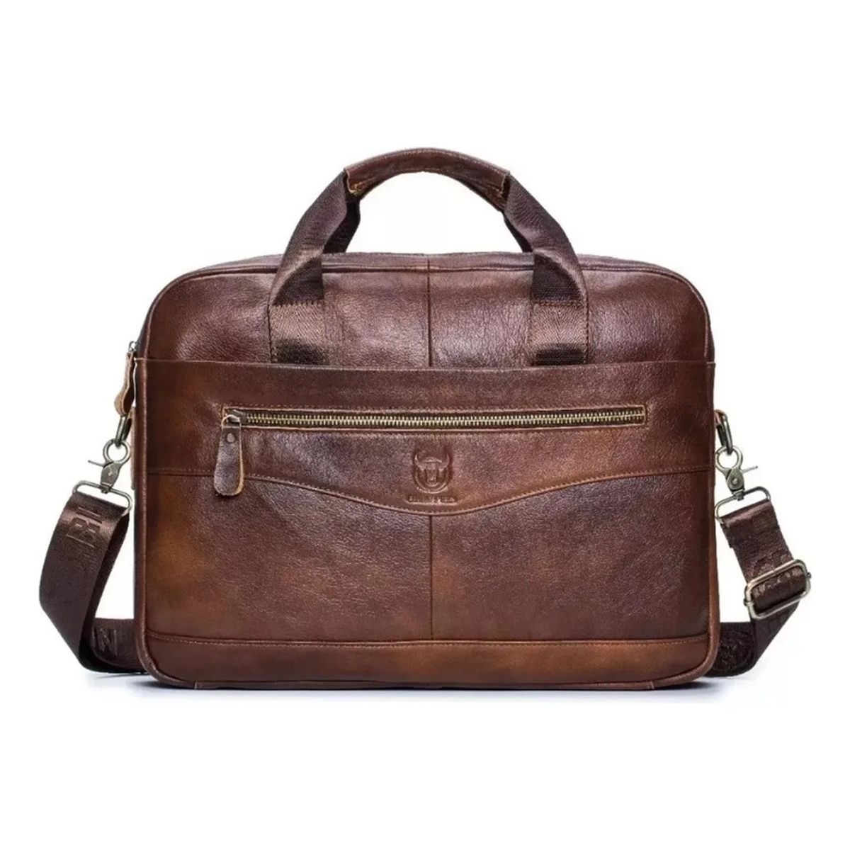 GENERICO - Maletín Portafolio De Cuero Notebook Tablet 14