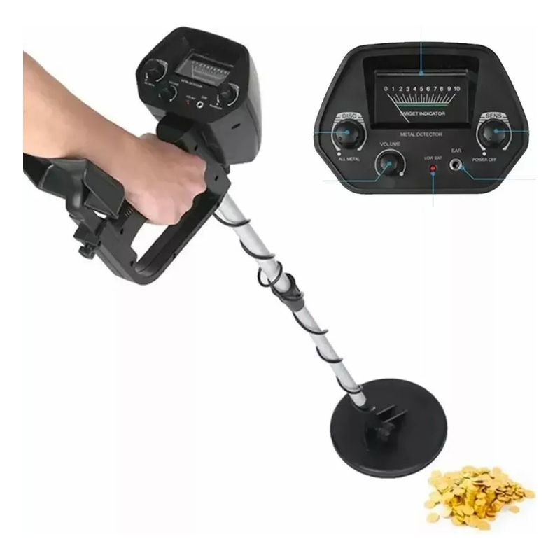 GENERICO - Detector De Metales Md-4030 Sensitivo+pantalla Lcd