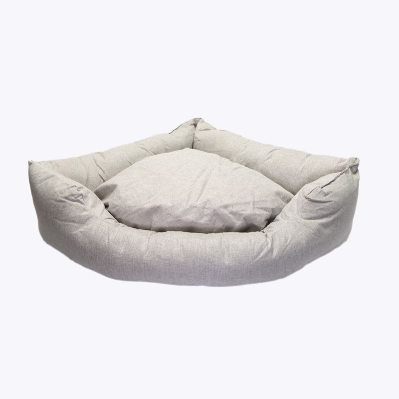 GENERICO - CAMA mascota triangular 60cm reversible verano invierno
