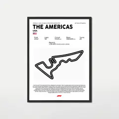 GENERICO - Cuadro decorativo Formula 1 The Americas USA Grand Prix