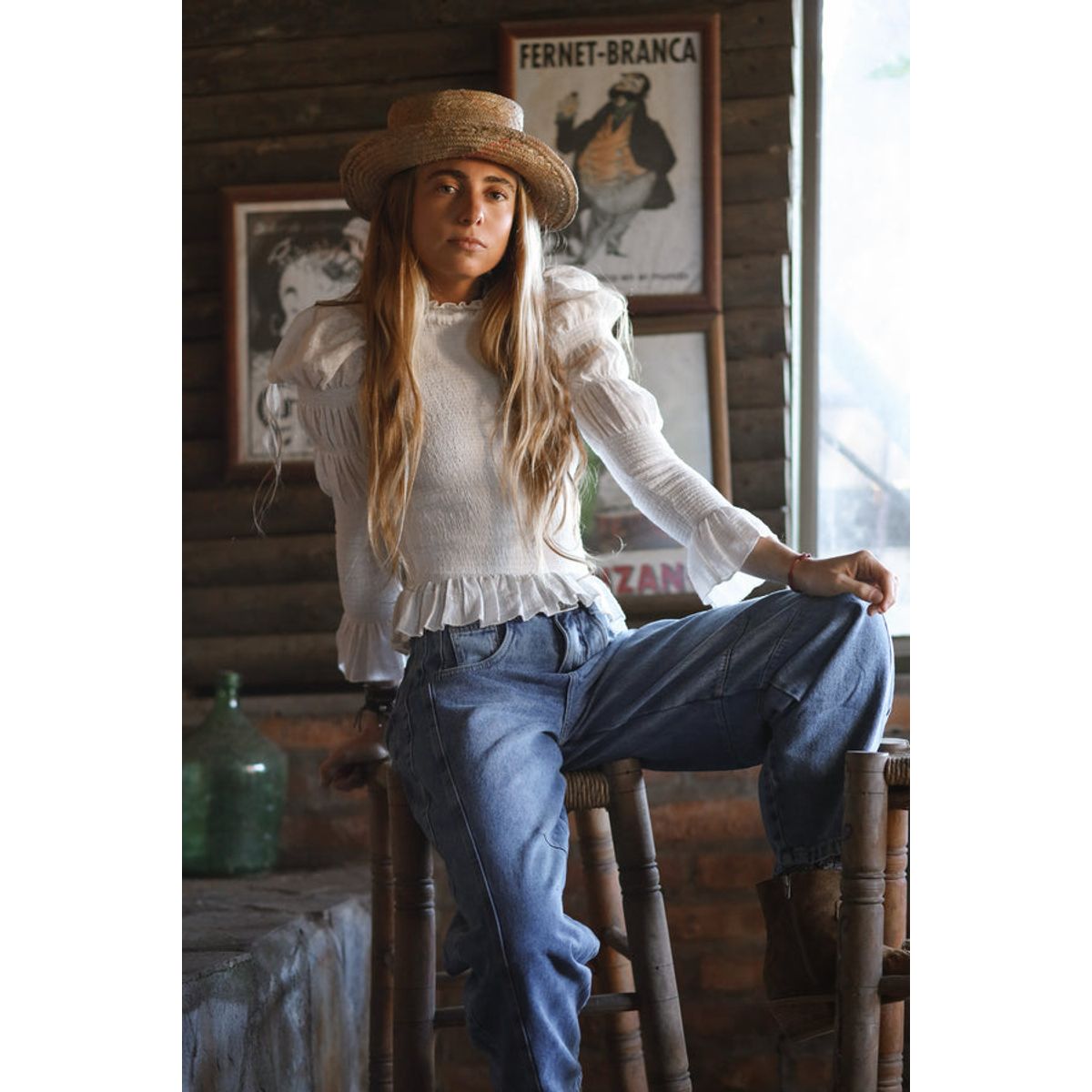 CALEDONIA LABEL - Blusa Maya Blanca Mujer