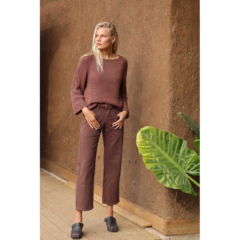 CALEDONIA LABEL - SEAHORSE  PANT - BROWN
