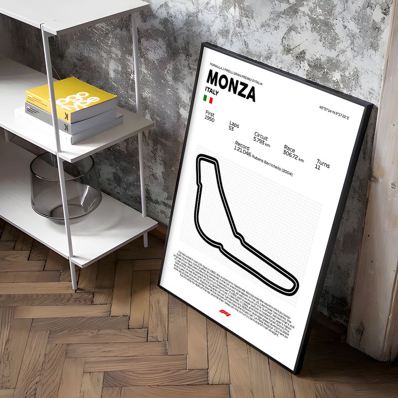 GENERICO - Cuadro Formula 1 Monza Italia Grand Prix
