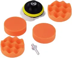 KUANGYE - Kit Almohadillas Pulidora Esponja Pulir Encerar Borla 7 Pcs