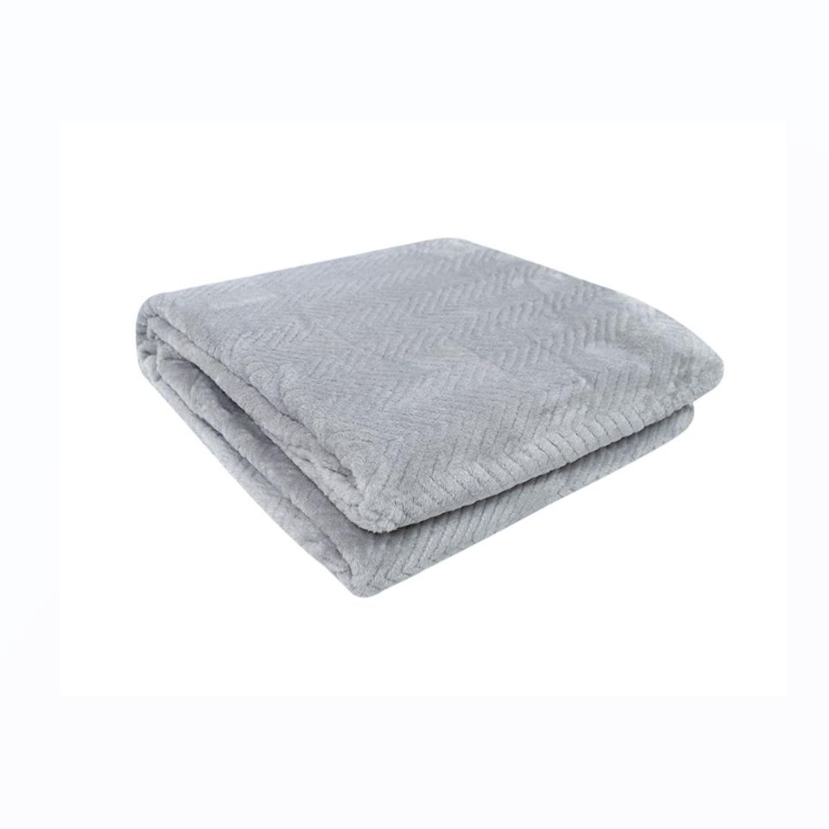 GENERICO - Manta Firenze Palermo - 150x130 Cm Liso Gris