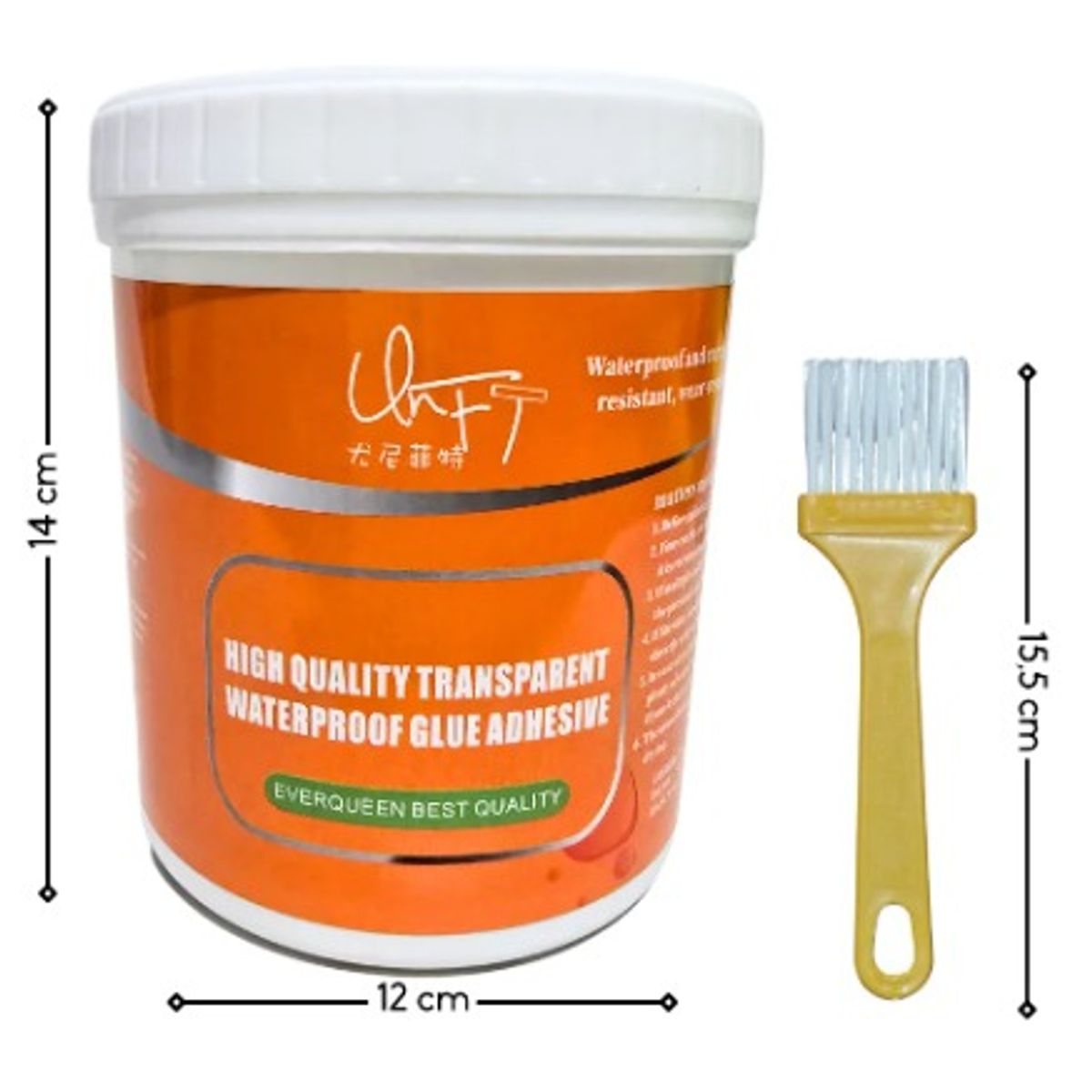GENERICO - Tapagotera Sellador Impermeabilizante Trasparente 1kg etiqueta naranja