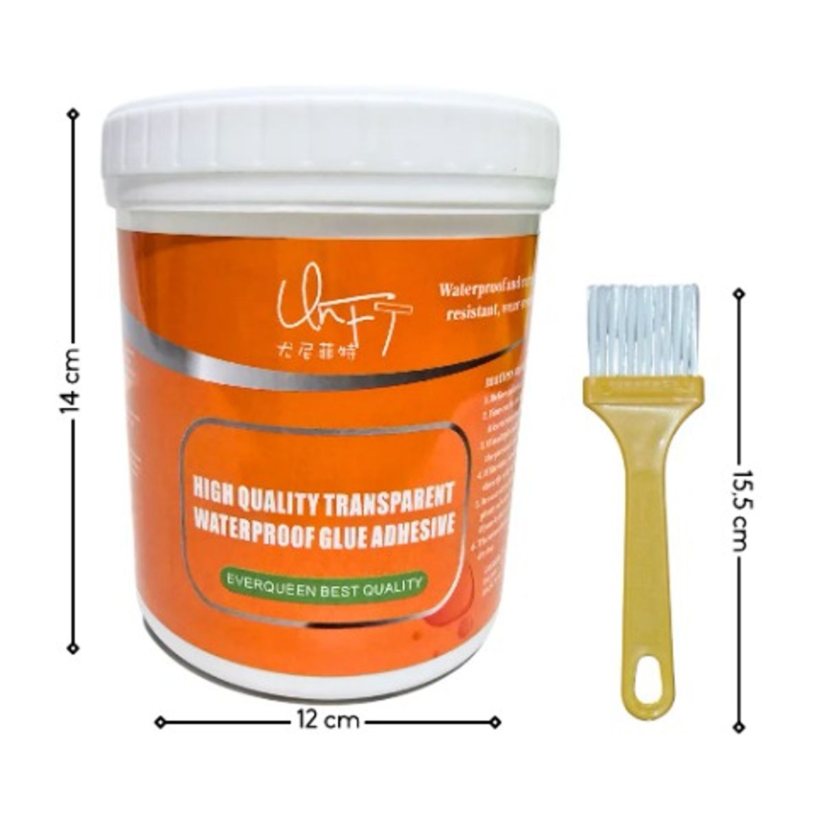 GENERICO - Tapagotera Sellador Impermeabilizante Trasparente 1kg etiqueta naranja