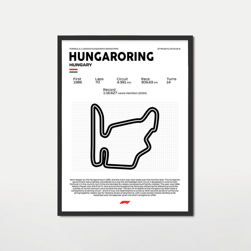 GENERICO - Cuadro Hungaroring Hungría Formula 1