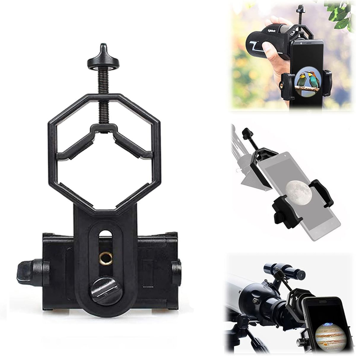 GENERICO - 52-100mm Adaptador Universal De Teléfono Para Telescopio