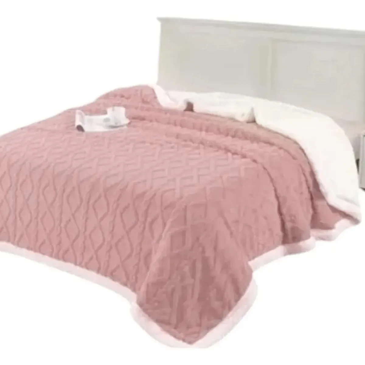 GENERICO - Frazada Polar Con Chiporro 2 Plazas