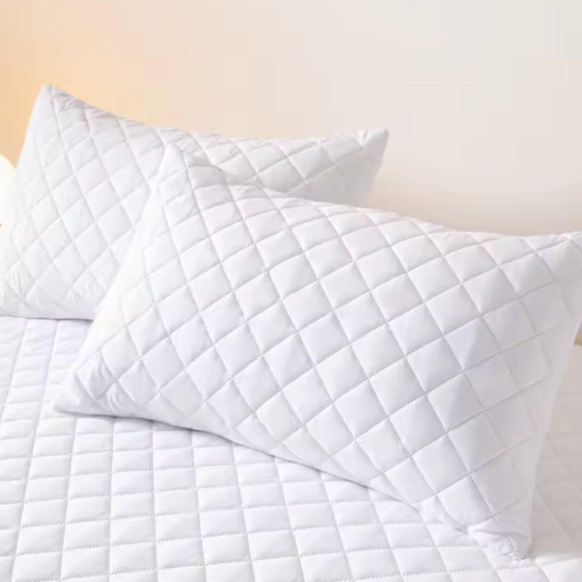 ZEE DREAMS - Pack 2 Fundas Protector Almohada Premium 50x70 Cm Blanco Lisa