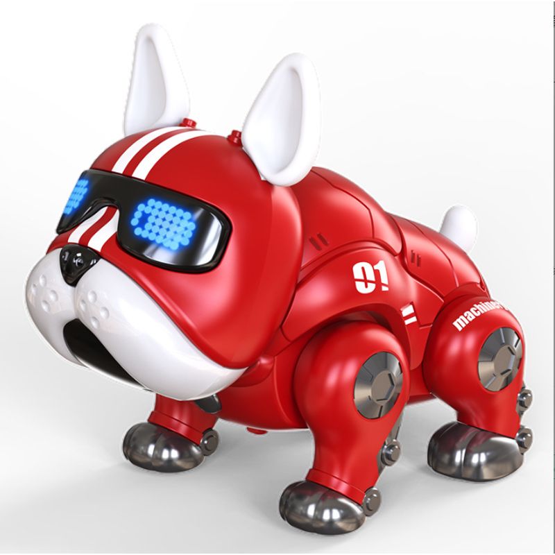 TIOZONEY - Robot de Bulldog de música de baile para niños