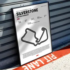 GENERICO - Cuadro decorativo Formula 1 Silverstone Reino Unido