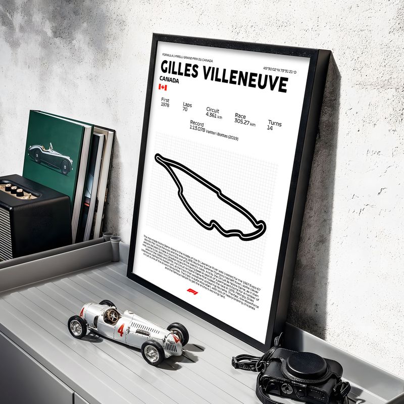 GENERICO - Cuadro decorativo Formula 1 Gilles Villeneuve Canadá