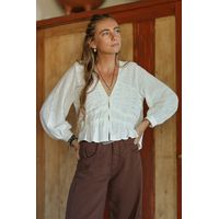 Blusa Veracruz Blanca Mujer