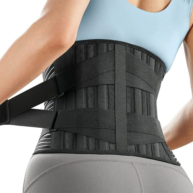 GENERICO - Faja Cinturón Lumbar Ajustable Protector Intervertebral XL - 226340