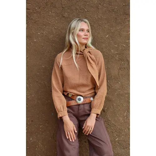 CALEDONIA LABEL - BLUSA TABASCO - CAFE