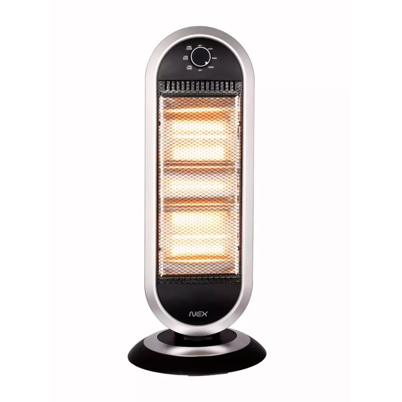 NEX - Estufa Electrica Calefactor 1100 W Con Oscilación Calor Rápido y Eficiente