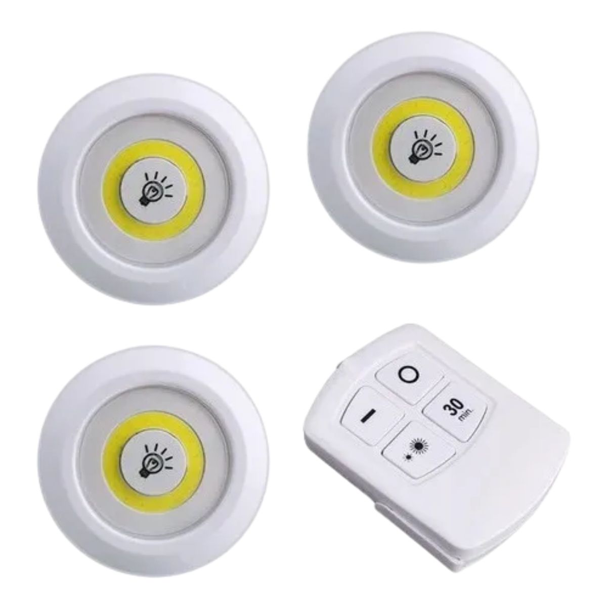 GENERICO - Focos Led Recargable Luz Iman Genérica Usb 40w de hogar portatil 3pcs color blanco
