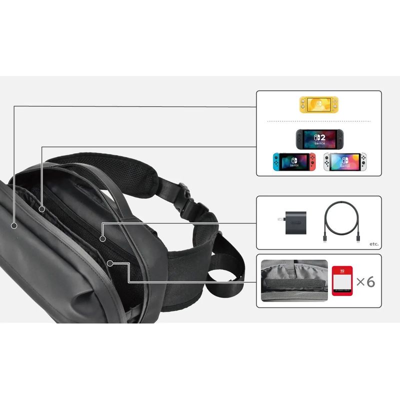 HORI - Bolso Paquete De Aventura Nintendo Switchtm 2 Marca Hori