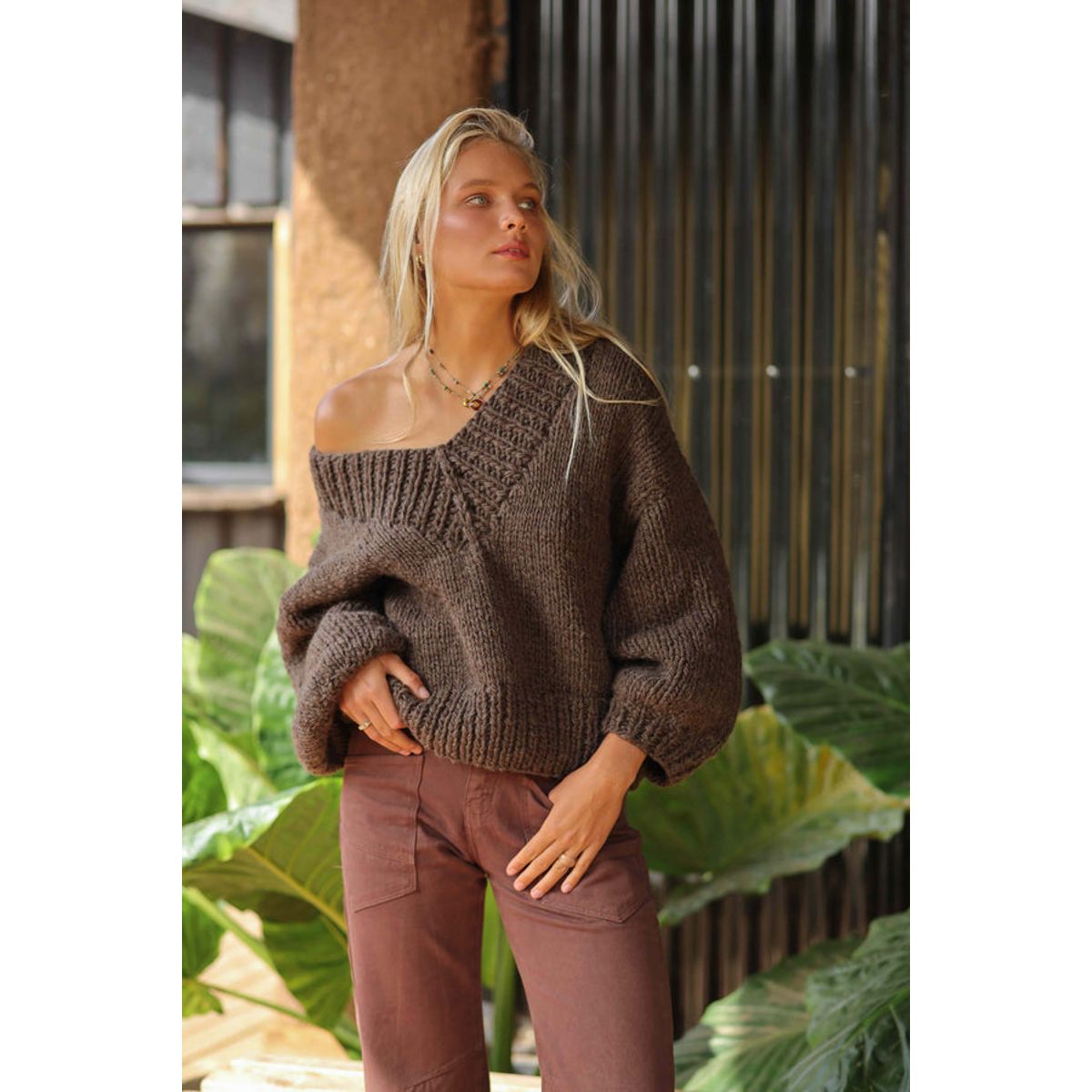 CALEDONIA LABEL - Sweater Eclair Café Mujer
