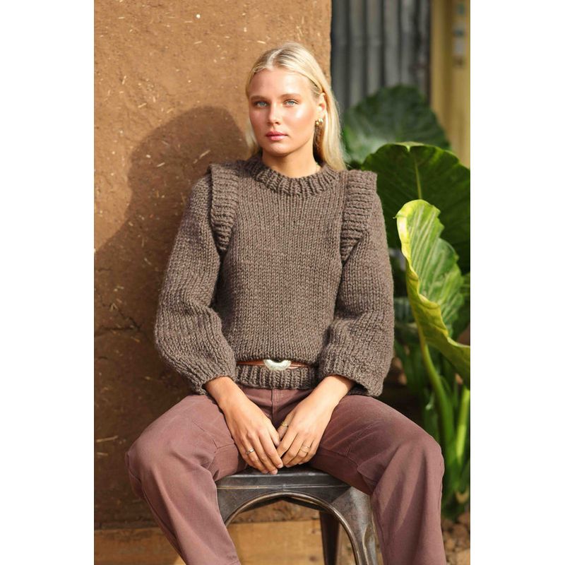 CALEDONIA LABEL - OLMECA SWEATER - BROWN