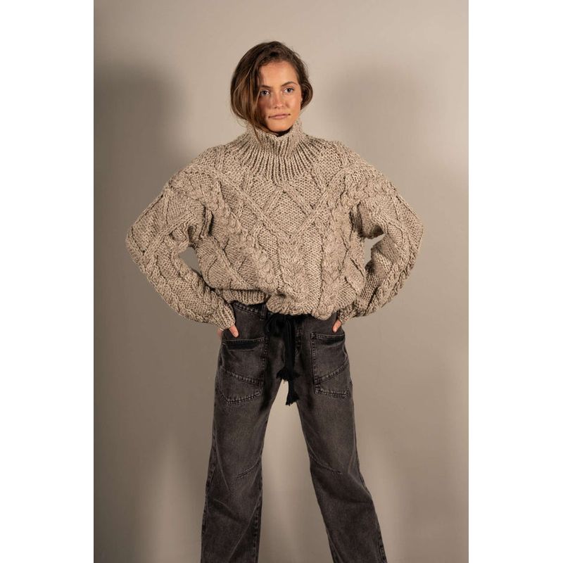 CALEDONIA LABEL - SWEATER CUSCO ALPACA - GRIS