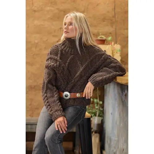CALEDONIA LABEL - Chaleco Cusco Café Alpaca Mujer