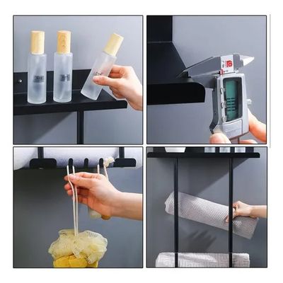 Imagen 2 del producto Organizador De Ducha Estante De Baño Para Toallas Ajustable
