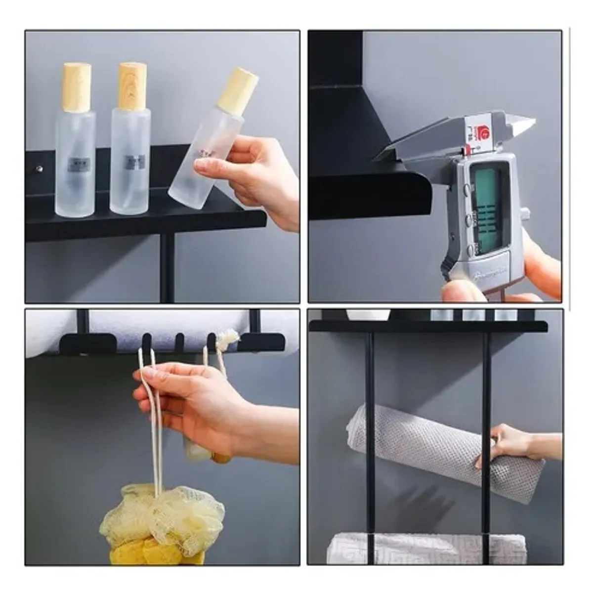 EVERSO - Organizador De Ducha Estante De Baño Para Toallas Ajustable