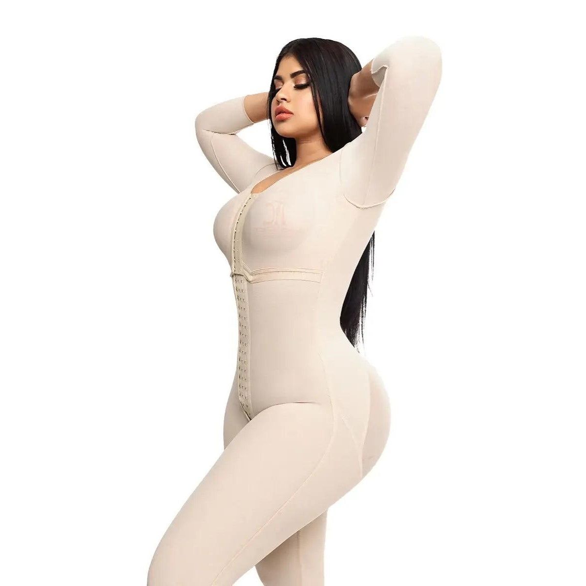 CINTURA SONADA - Faja Post Operatoria Colombiana Manga Larga y Sosten